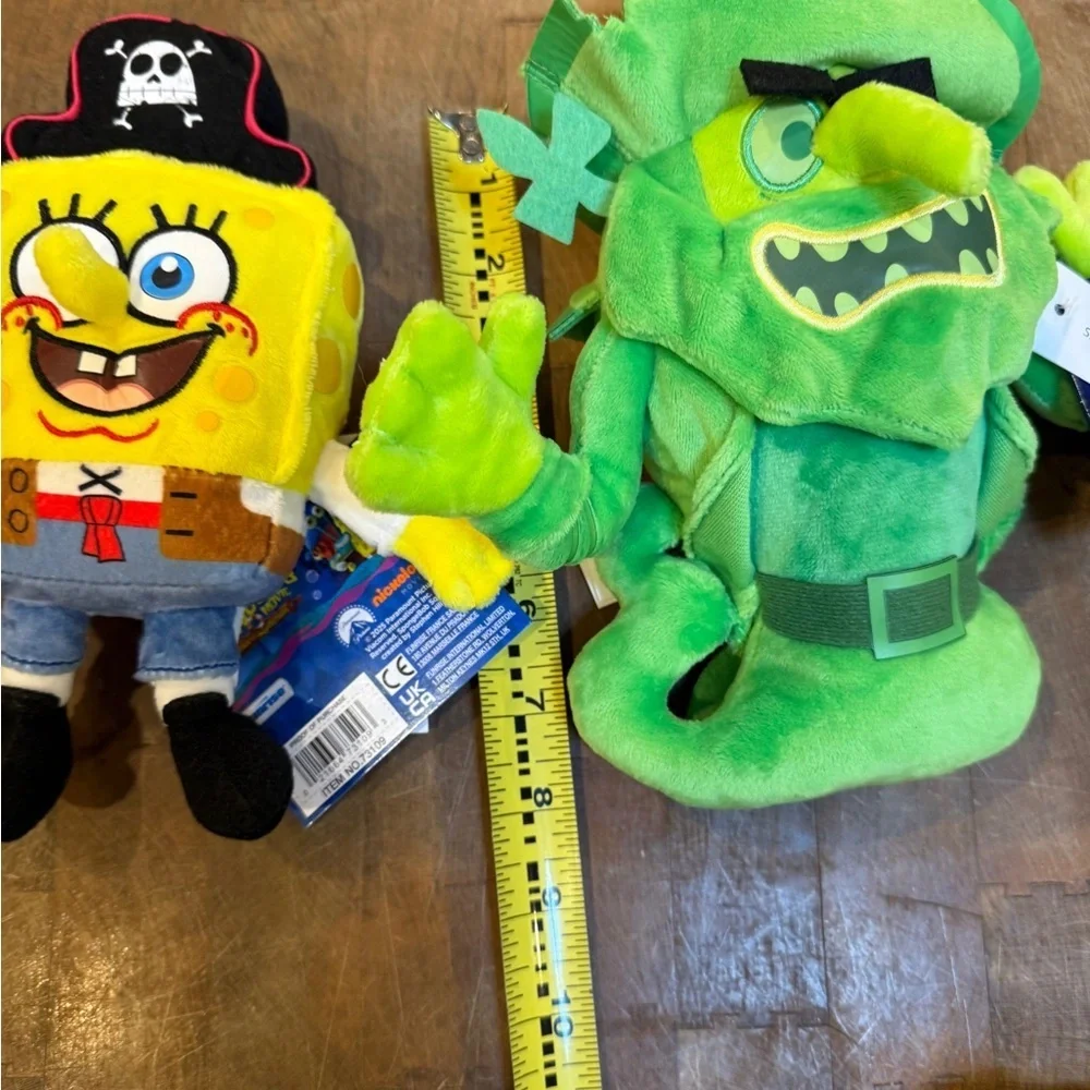 Nickelodeon SpongeBob Pirate Plush Collection Bottom Glow Pals Squidward Patrick